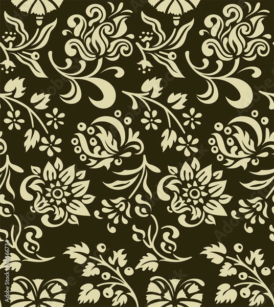 Obraz floral seamless pattern