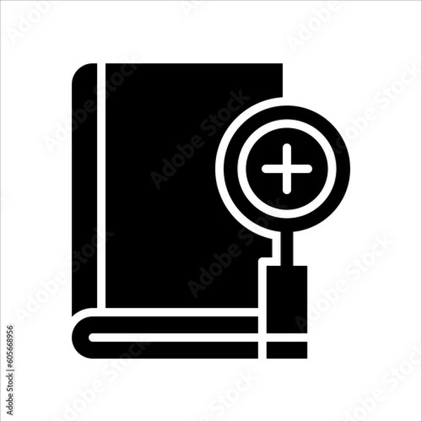 Fototapeta Solid vector icon for investigation which can be used various design projects.