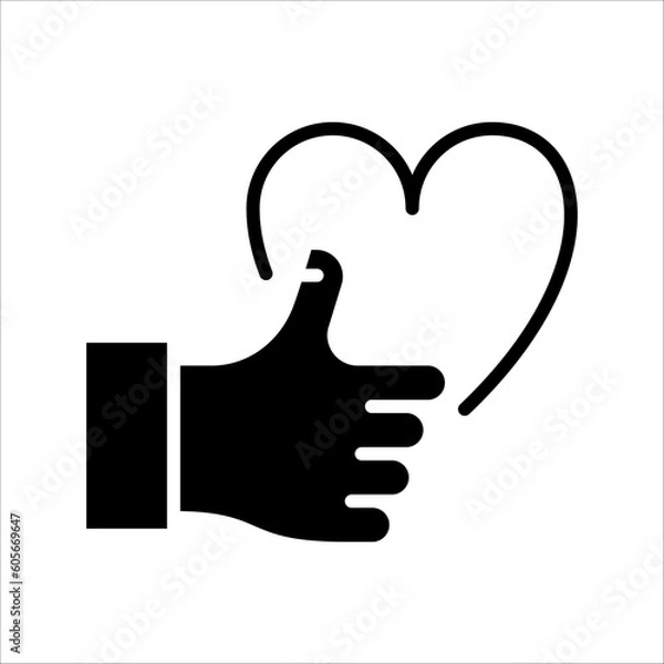 Fototapeta Solid vector icon for good content which can be used various design projects.