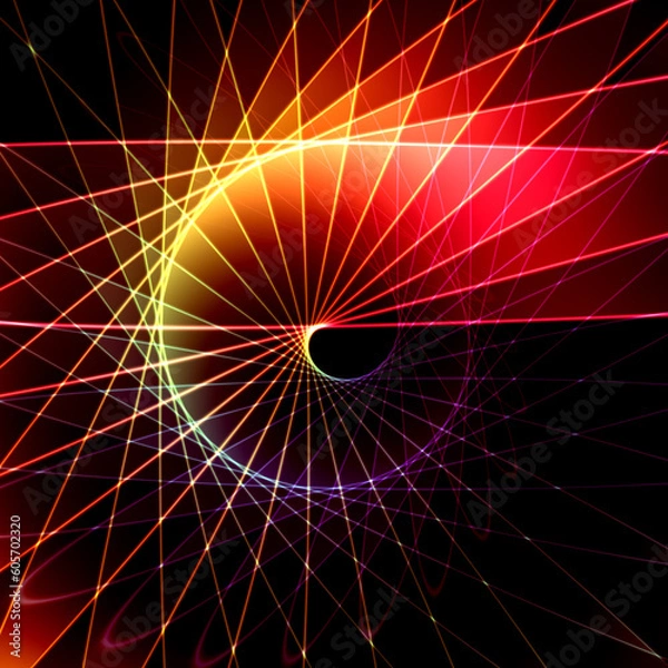 Obraz Red fractal background