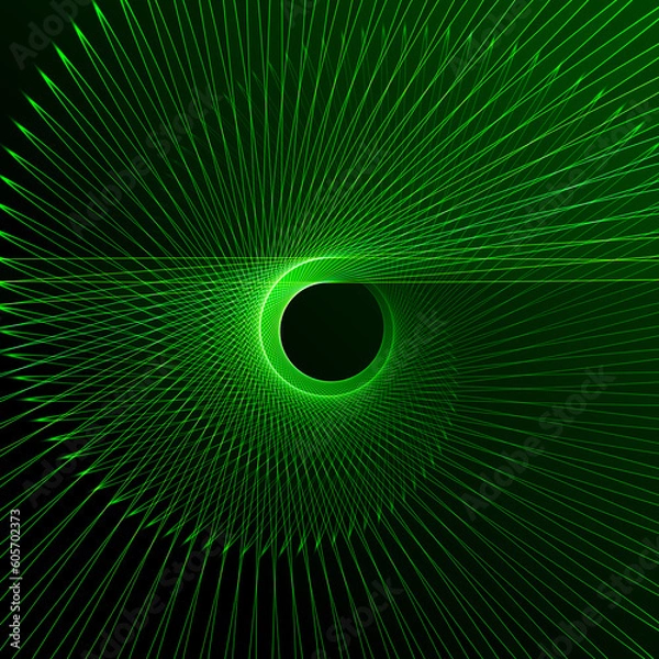 Obraz Green fractal background