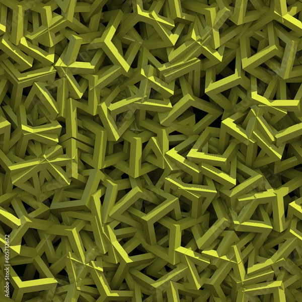 Obraz Yellow cube background