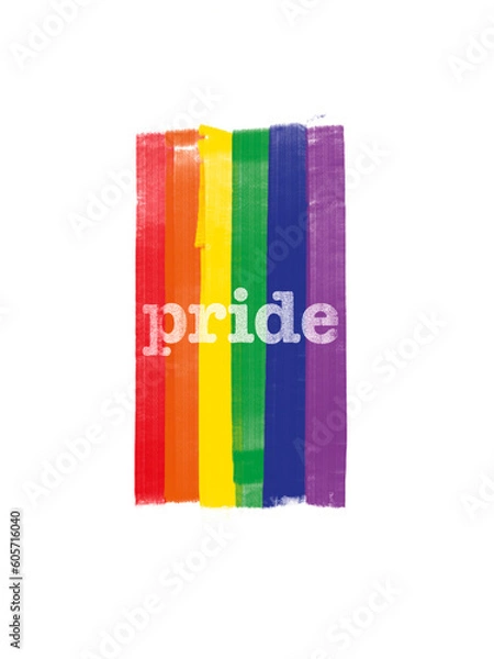 Obraz Gemalte Regenbogenfarben