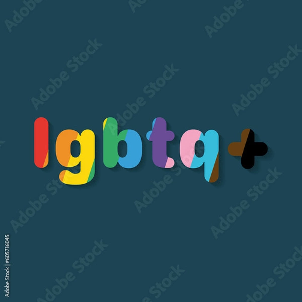 Obraz lgbtq+ Schriftzug