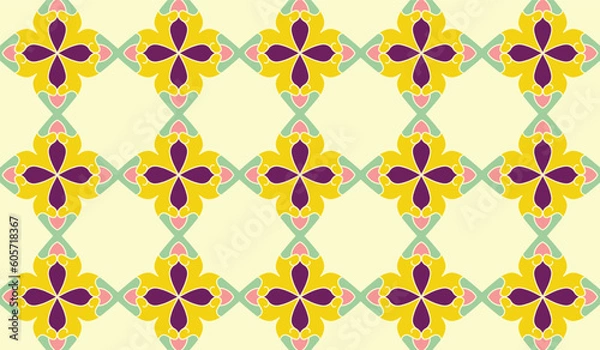 Obraz Geometric seamless Pattern Background Page