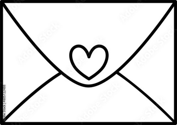 Obraz heart with a letter