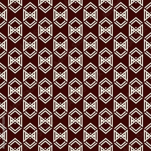 Fototapeta Seamless pattern with arrow fletching. Repeated chevrons wallpaper. Tribal and ethnic motif. Native americans ornament