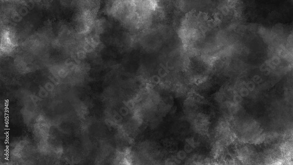 Fototapeta 黒のグランジ、水彩背景テクスチャ