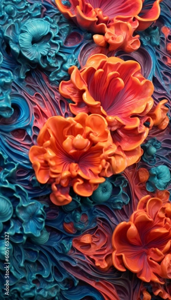 Obraz Abstract flower background