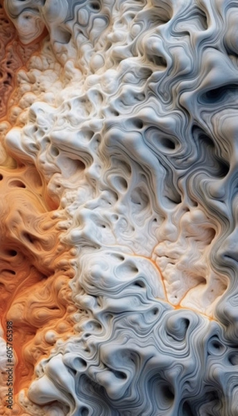 Obraz White ash lava flow