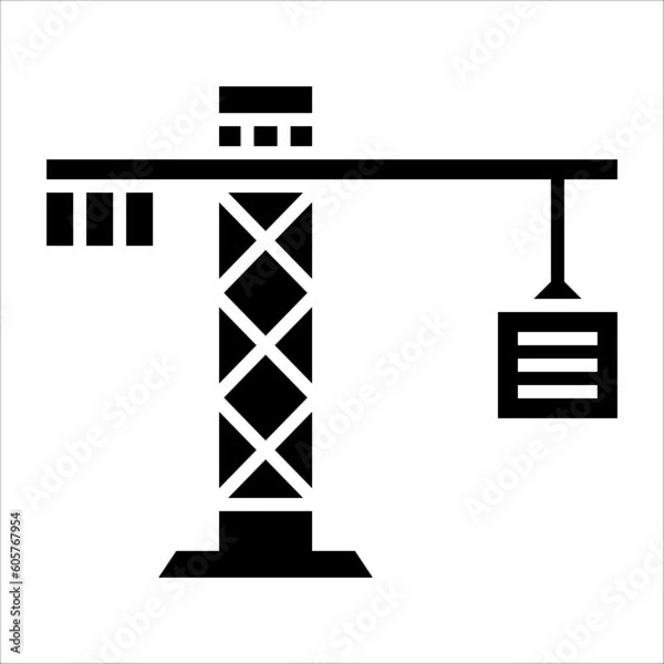 Fototapeta Solid vector icon for construction which can be used various design projects.