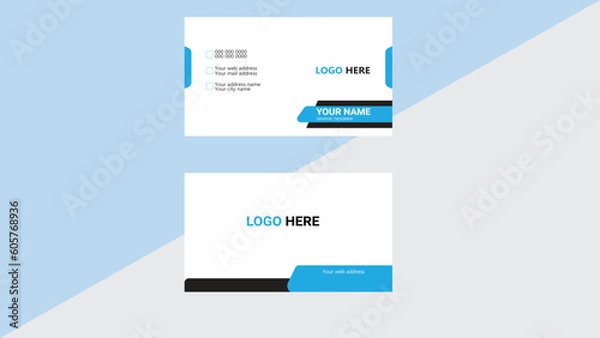 Fototapeta Modern Business Card - Creative and Clean Business Card Template.Business card design template, Clean professional business card template, visiting card, business card template.