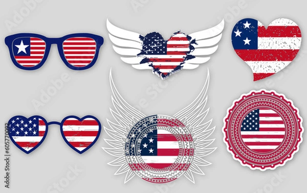 Obraz Monochrome circular design set vectors. Ornaments design bundle.