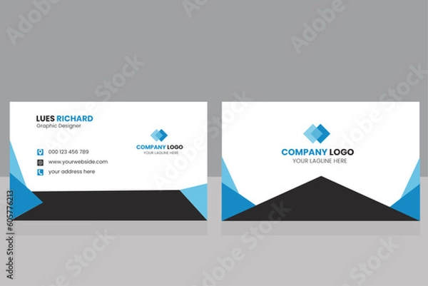 Fototapeta Business Card design template, Creative business card, Clean Business card, visiting cards, visit card, own, void, grab, bulletin, introduction, recruitment, id, business card 