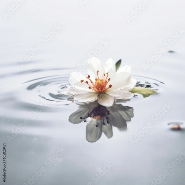 Obraz White Flower on Water