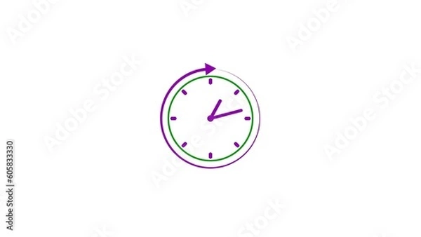 Fototapeta abstract beautiful clock illustration background	
