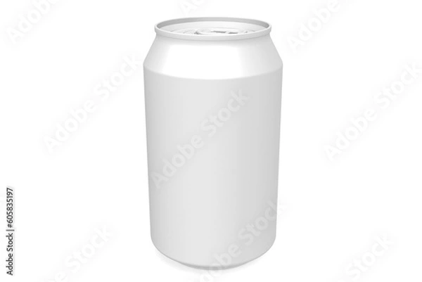 Fototapeta White soda can isolated