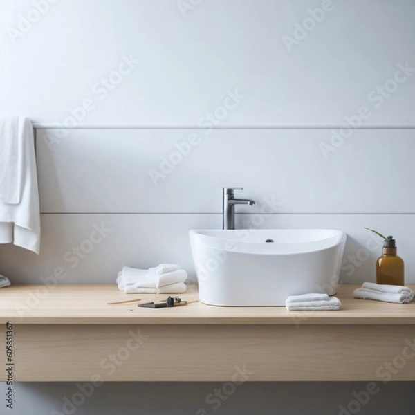 Fototapeta modern bathroom interior