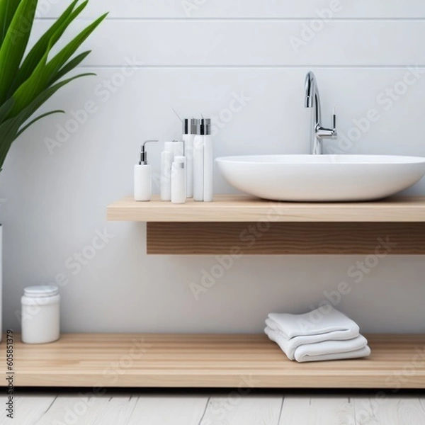 Fototapeta modern bathroom interior