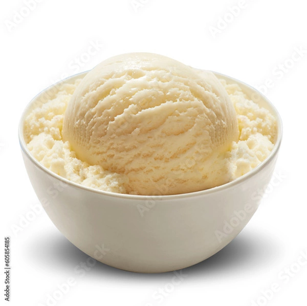 Obraz vanilla ice cream in bowl png