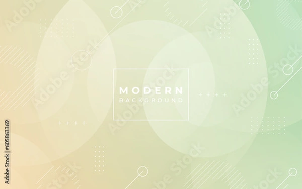 Obraz Modern background. geometric style, circles, pastel colors