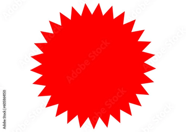 Obraz red star label