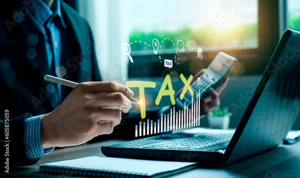 Fototapeta Tax deduction planning involves strategically identifying and utilizing eligible deductions to reduce taxable income  and lower overall tax liability. mortgage interest, business expenses