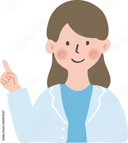 Fototapeta  指差しをしている人・医者・カウンセラー・先生