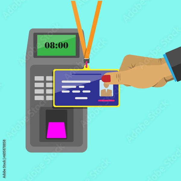 Obraz Staff ID card scanner