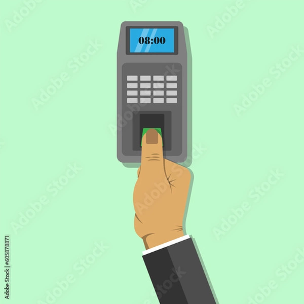 Obraz Finger touch for scanner