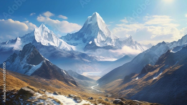 Obraz landscape with snow