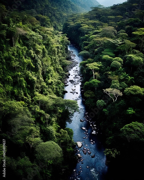 Obraz river in the jungle