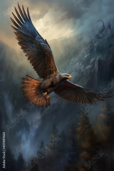 Obraz eagle in flight