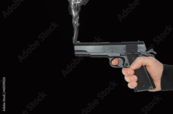 Fototapeta Man with gun