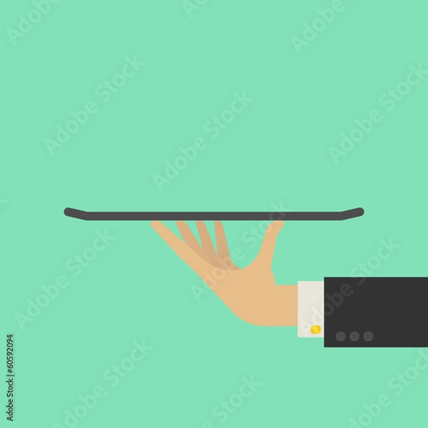 Obraz Service Concept. Flat Style. Vector Illustration