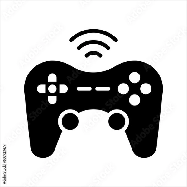 Fototapeta Solid vector icon for gaming which can be used various design projects.