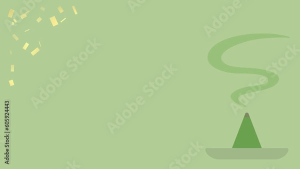 Obraz お香（緑）