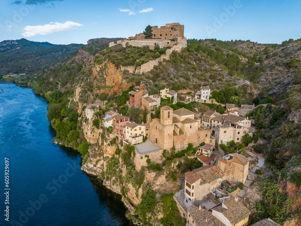 Obraz Miravet, small town in Tarragona Catalonia Spain
