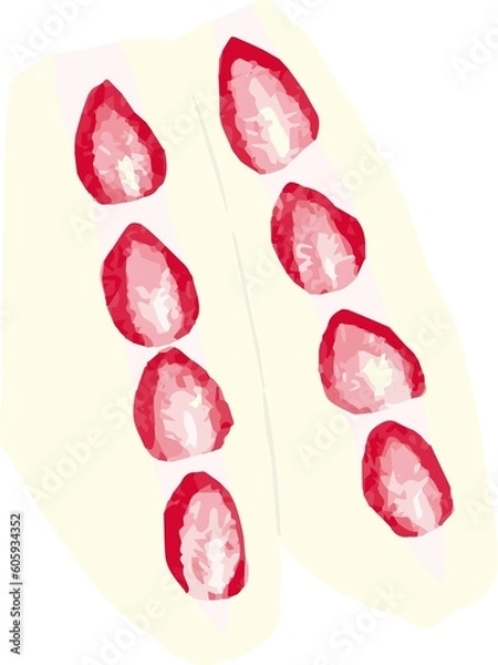 Fototapeta いちごサンド