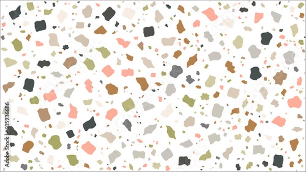 Fototapeta Colorful doodle seamless pattern set. Creative minimalist style art background collection, trendy design with basic shapes. Modern abstract color backdrop.