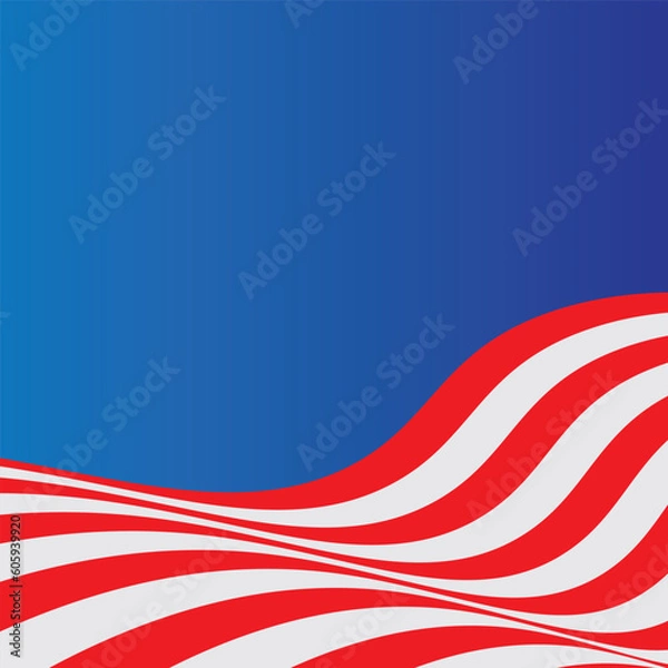 Obraz Background design with American independence day theme