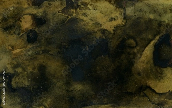 Fototapeta Vintage texture of old oxidized copper with some spots and stains on it Abstract grunge rusty metal texture background for web site or mobile devices design with copy space for text or image.