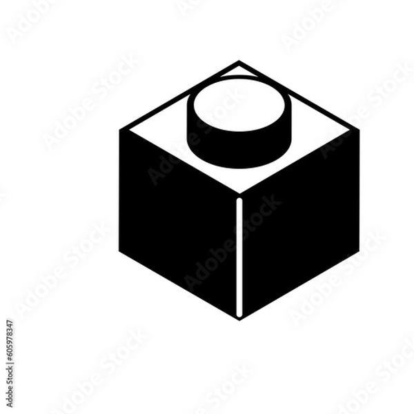 Fototapeta blocks icon vector