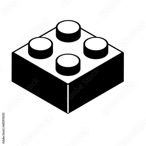 Fototapeta blocks icon vector