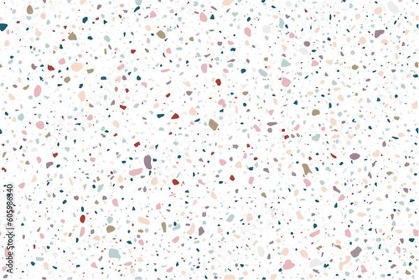 Fototapeta Terrazzo seamless background. Pastel-colored background.