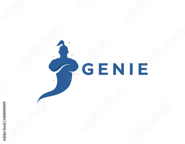 Obraz Simple Clean Genie Logo Design Template