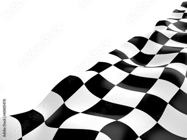 Obraz Checkered flag, 3D