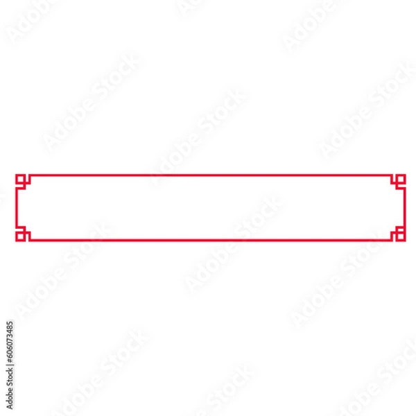 Fototapeta red frame