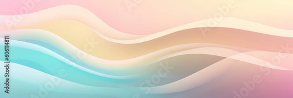Fototapeta Abstract Wallpaper in Soft Pastel Tones: Elegance and Tranquility. Generated AI