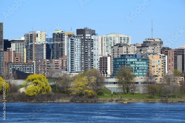 Obraz downtown ottawa panorama on sunny afternoon